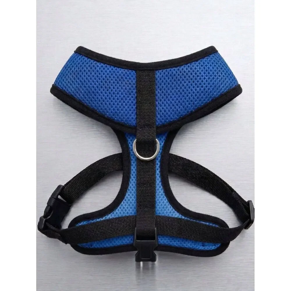 Pet Reflective Harness Vest - Royal Blue/Black - SZ M 16 -22